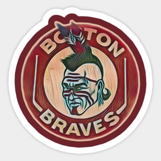 Boston Braves Hockey Sticker